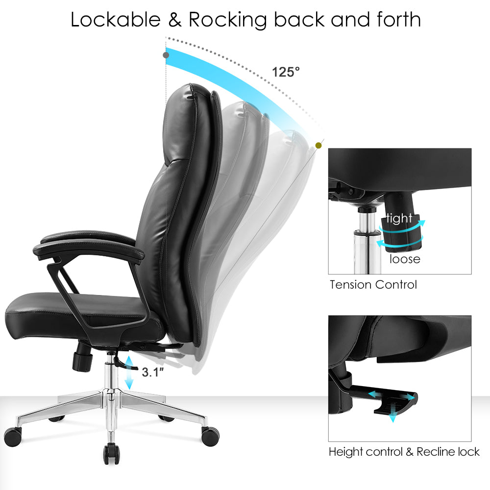 Sohum PU Leather E180 Office Chair 3 year Warranty