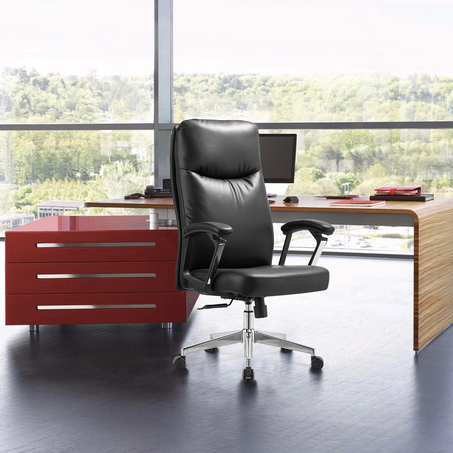 Sohum PU Leather E180 Office Chair 3 year Warranty