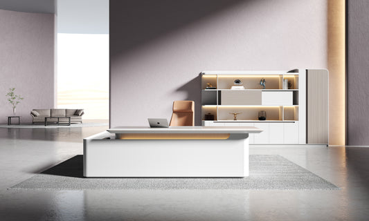 Lunar Executive Office Desk 2.4m