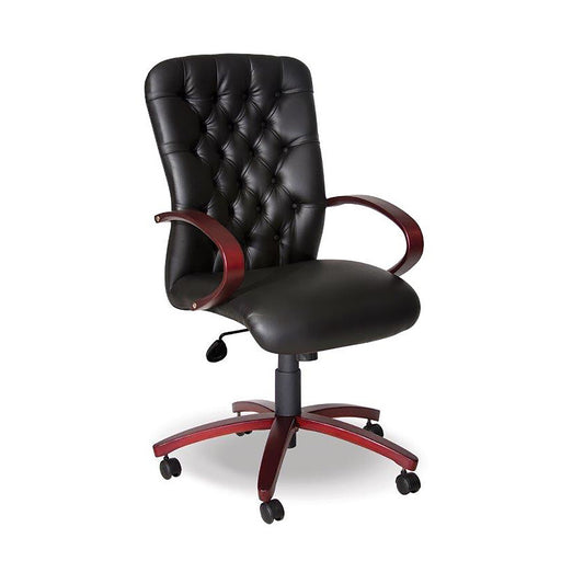 Adda Wood Managerial PU High Back Office Chair SA