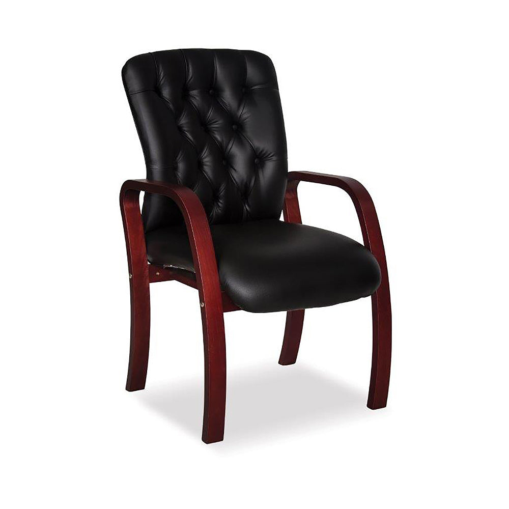 Adda Wood Managerial PU Visitor Office Chair SA