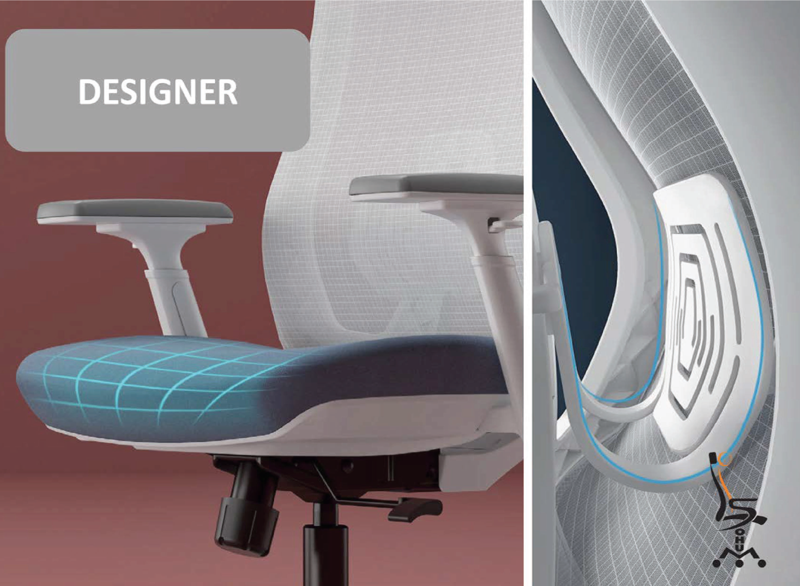 Sohum Designer Plus Mesh Managerial  Ergonomic Office Chair IX
