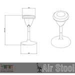 Sohum Air Sit Stand Stool 5 Year Warranty