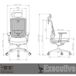 Sohum Executive Mesh Ergonomic Office Chair 5 Year Warranty