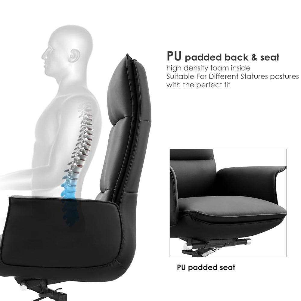 Sohum PU Leather K200 Managerial Office Chair 3 year Warranty