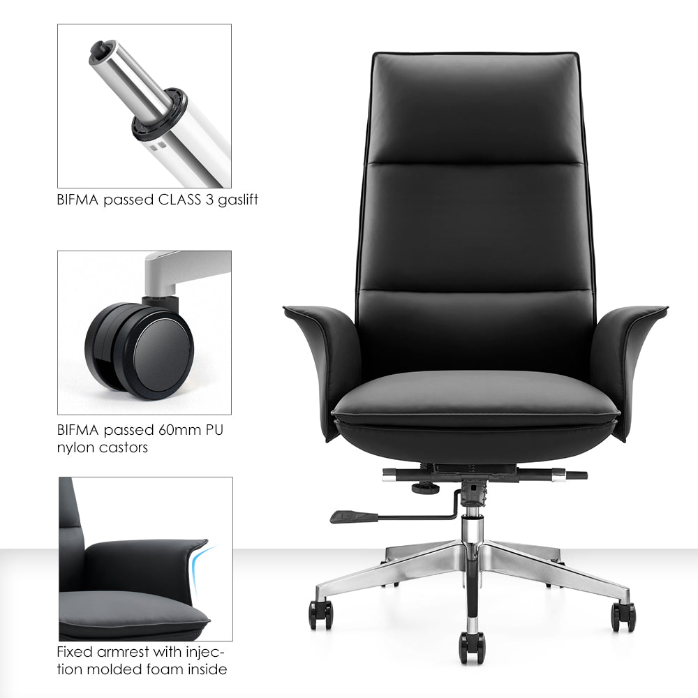 Sohum PU Leather K200 Managerial Office Chair 3 year Warranty