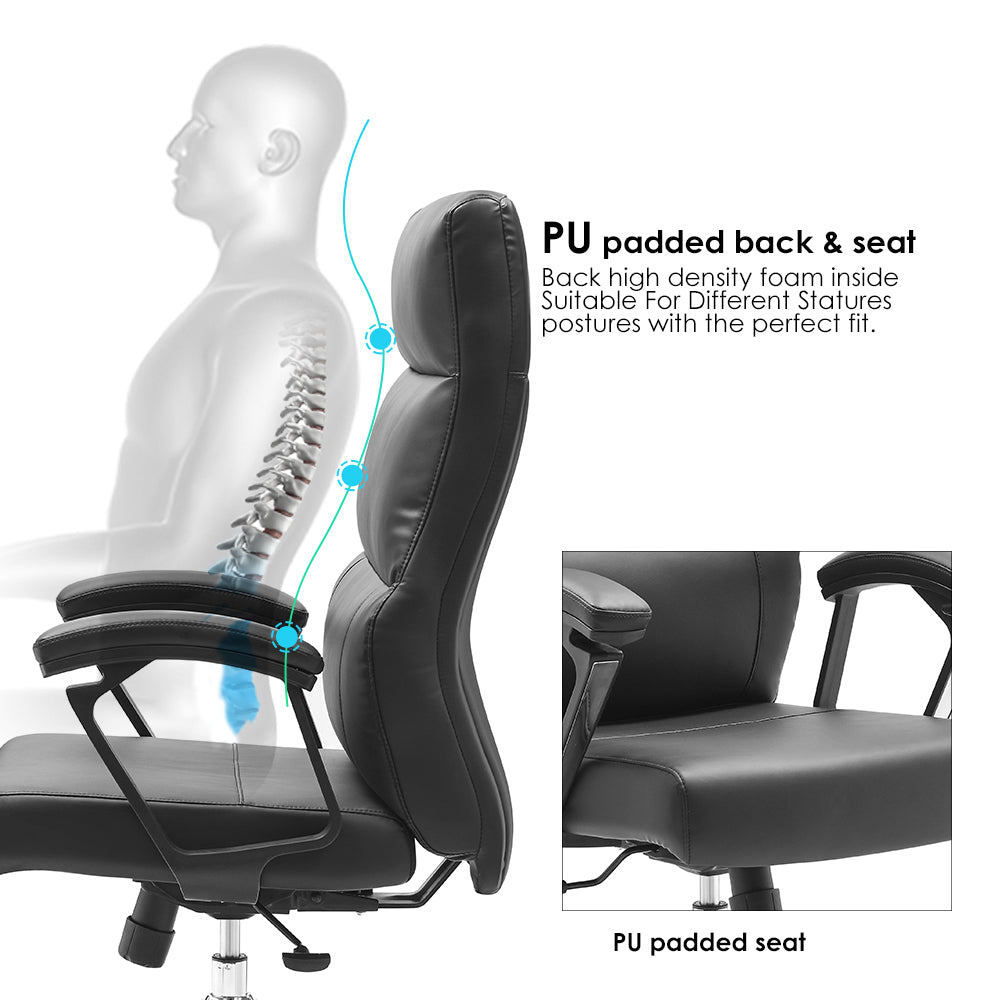 Sohum PU Leather M180 Office Chair 3 Year Warranty
