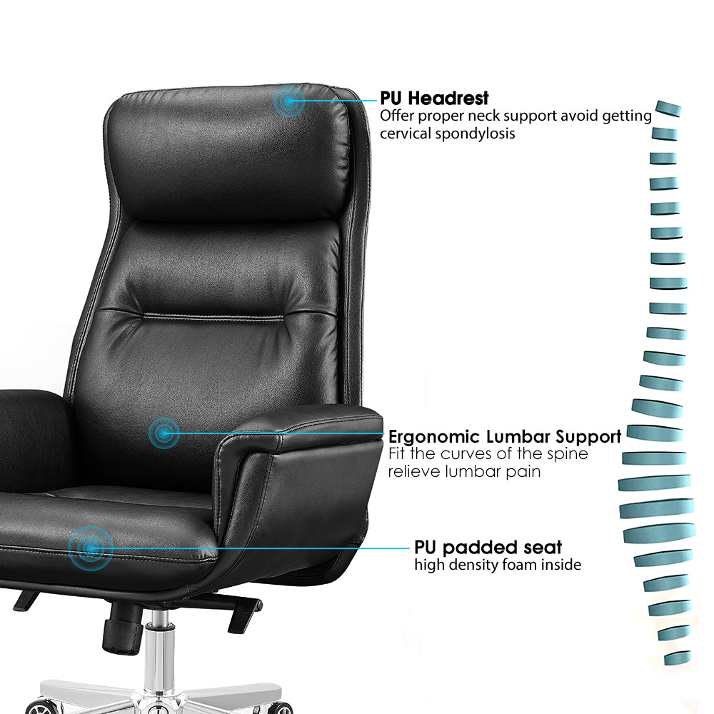 Sohum PU Leather O240 Executive Office Chair 3 year Warranty