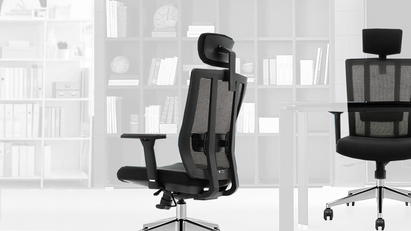 SohTiQ 18 Combo (Waltiq 1.8m Desk with Sohum Managerial Mesh Office Chair)