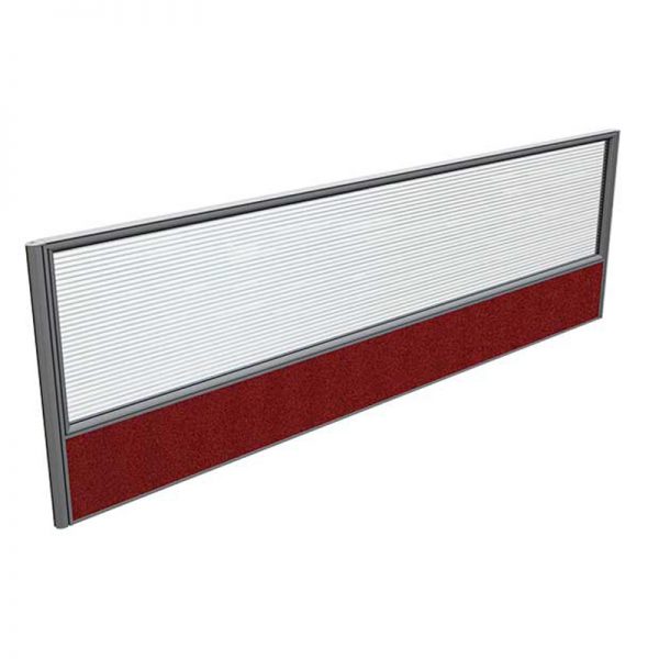 Aluminium Glass/Fabric Desk based screens JW