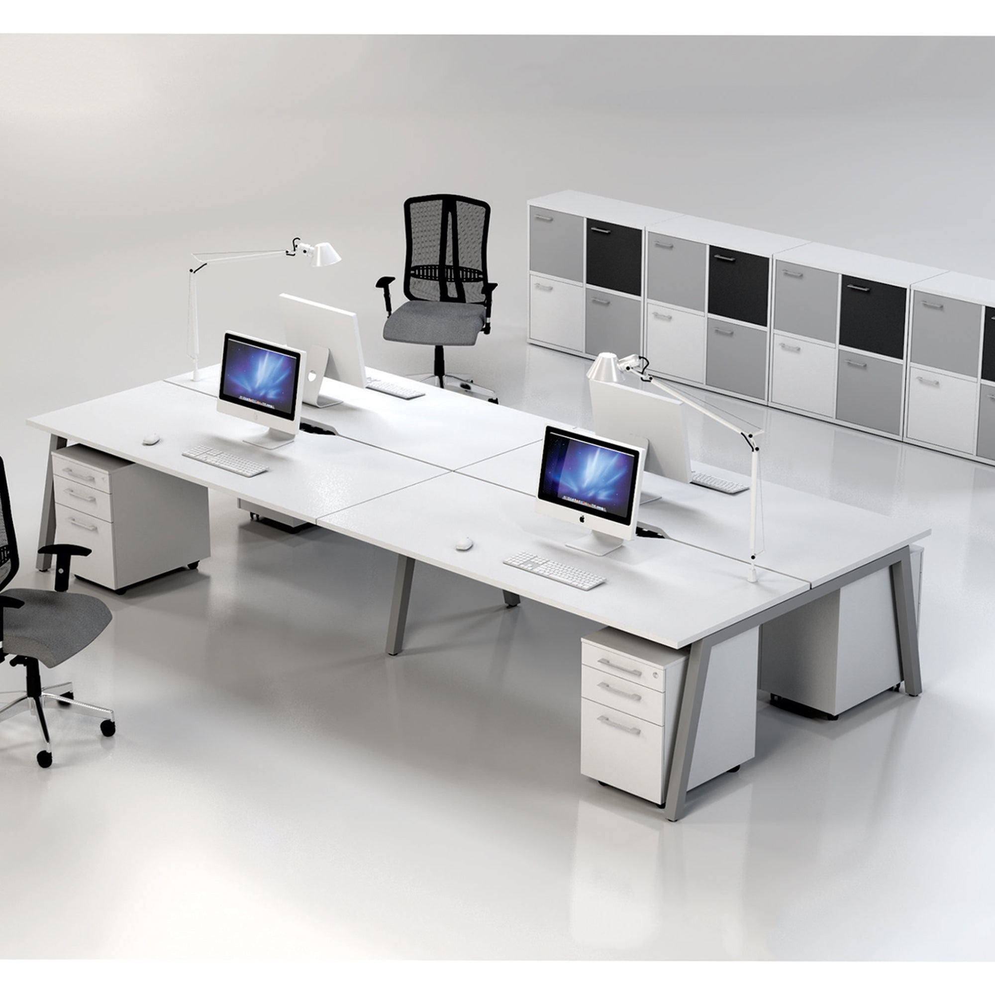 BT8AL  Dual Desk Work Stations