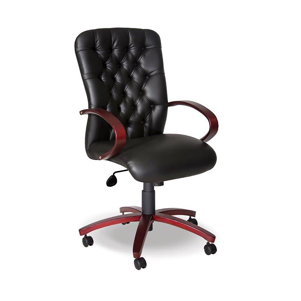 Adda Wood Managerial PU High Back Office Chair SA