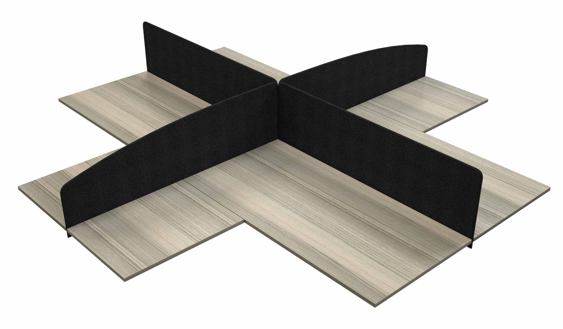 Fabric desk Based screens ES