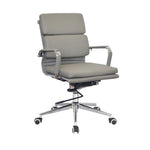 Classic Eames Cushion Managerial PU Mid Back Office Chair 3301 JI