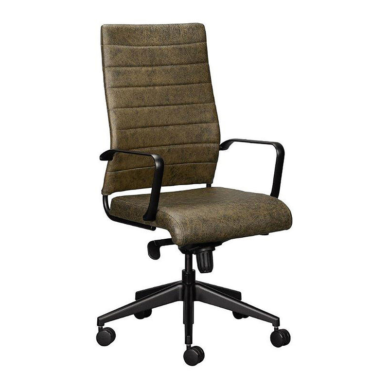 Class Black Executive Bonded Leather High BackOffice Chair DT