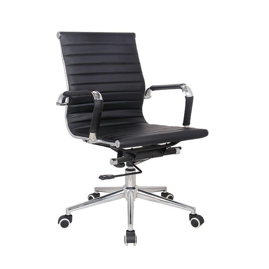 Classic Eames Managerial Leather Mid Back Office Chair 2801L JI