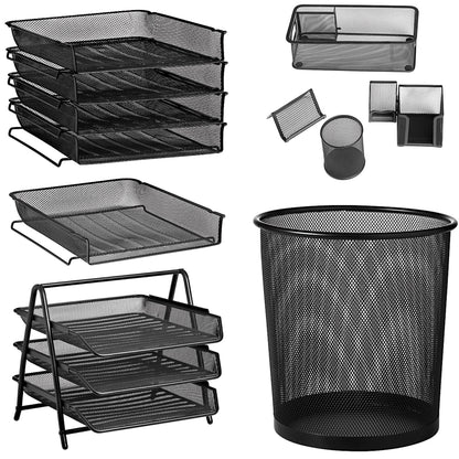Metal Wire Mesh Desk Set KT