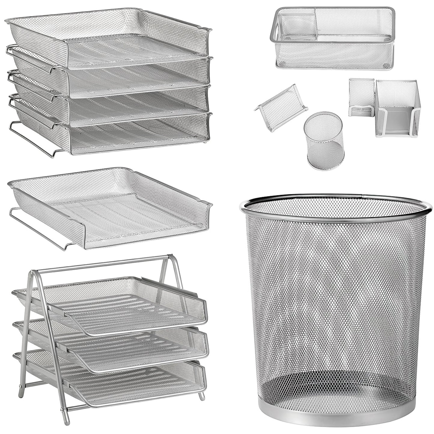 Metal Wire Mesh Desk Set KT