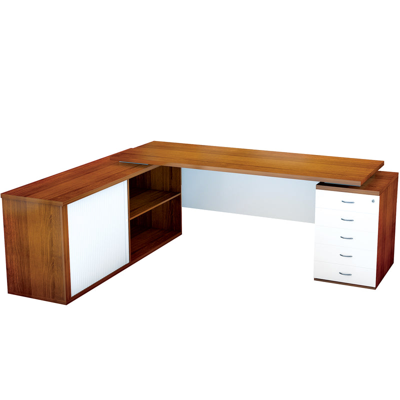 Nevada L-Shaped Managerial Office Desk 850 MFI