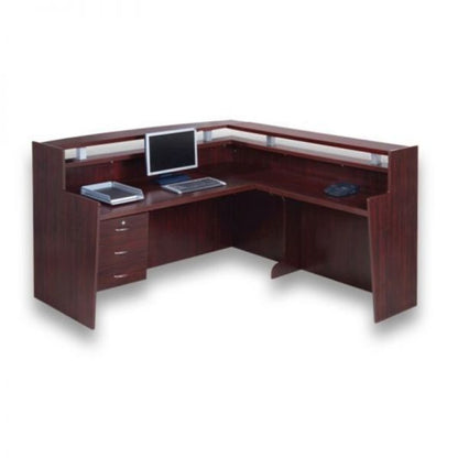 Square Line L Shape Reception Counter MCP