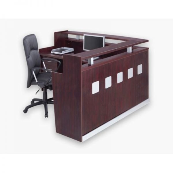 Square Line L Shape Reception Counter – Ixaxa Office Furniture