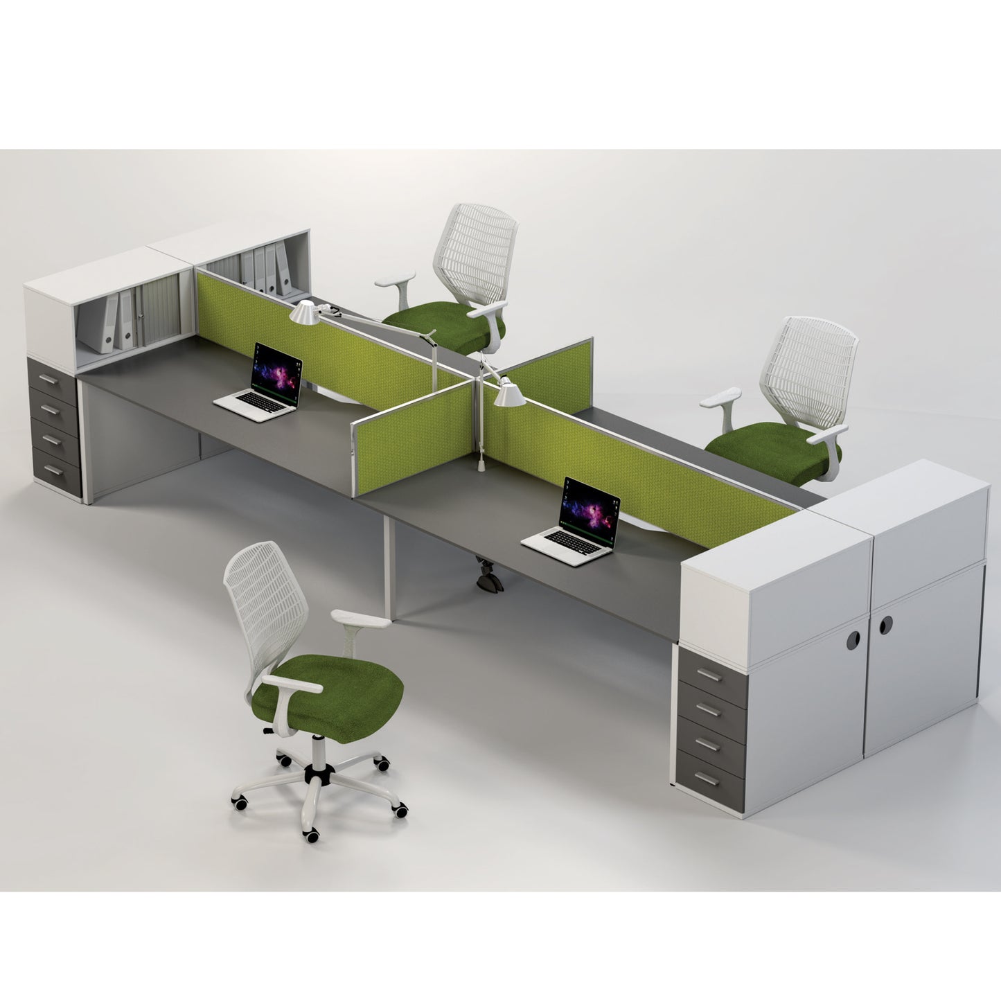 BT8SL  Dual Desk Work Stations IX