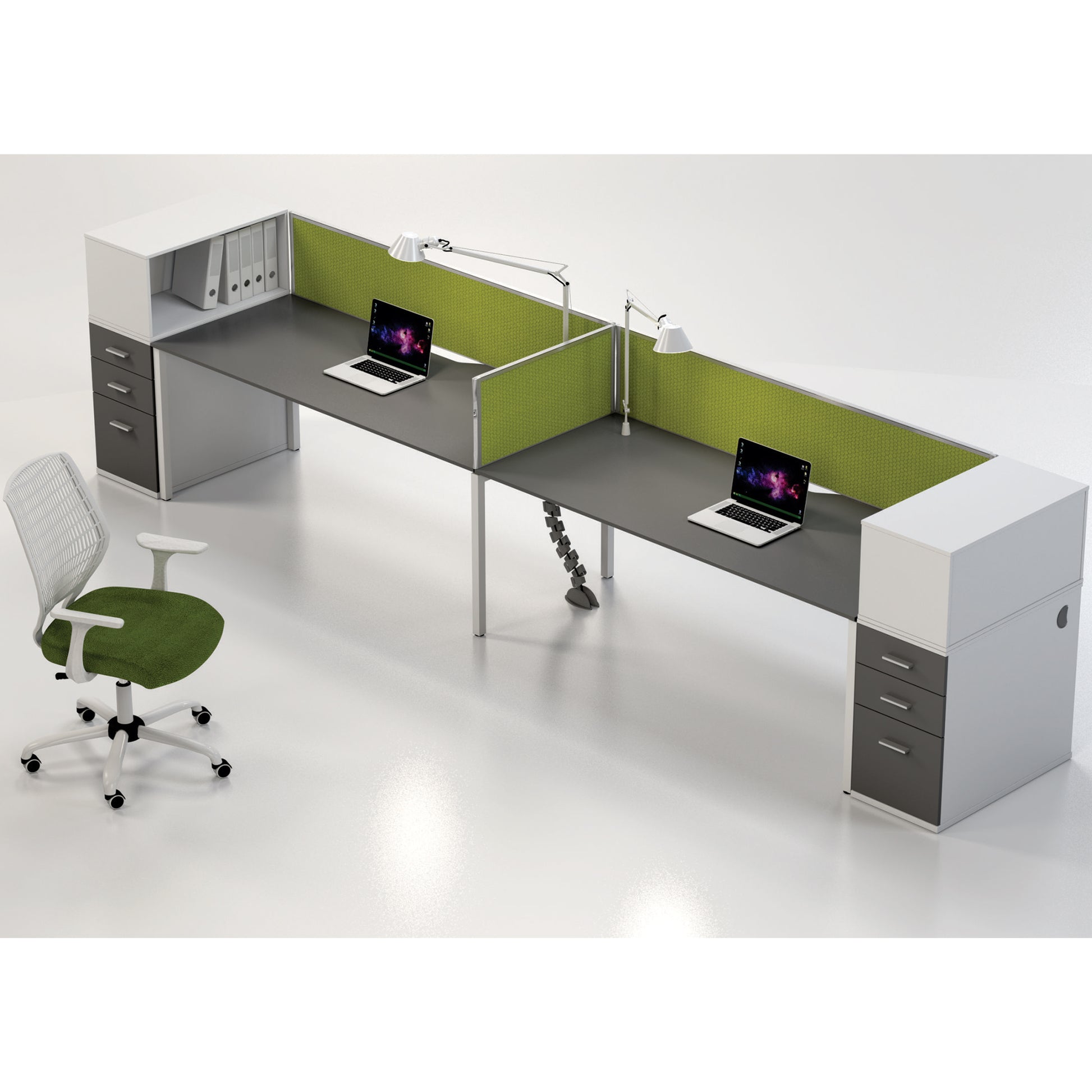 BT8SL  Dual Desk Work Stations IX