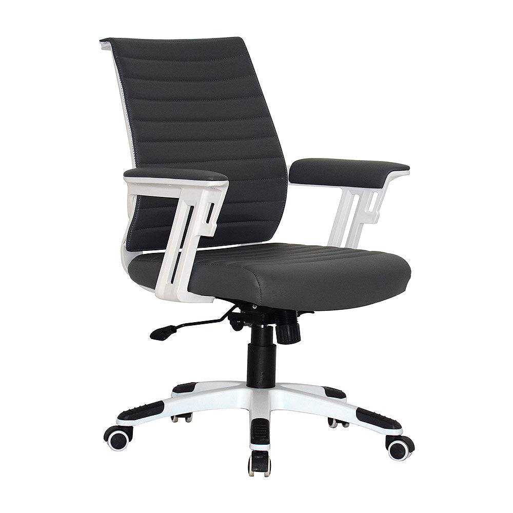 Wall Street Managerial PU Mid Back Office Chair 4701