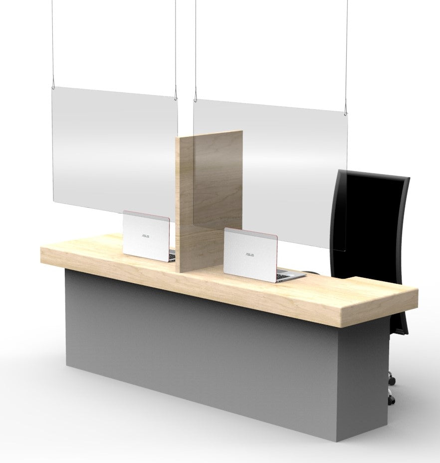 Perpex Ceiling Hanging Screens AG