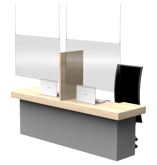 Perpex Ceiling Hanging Screens AG