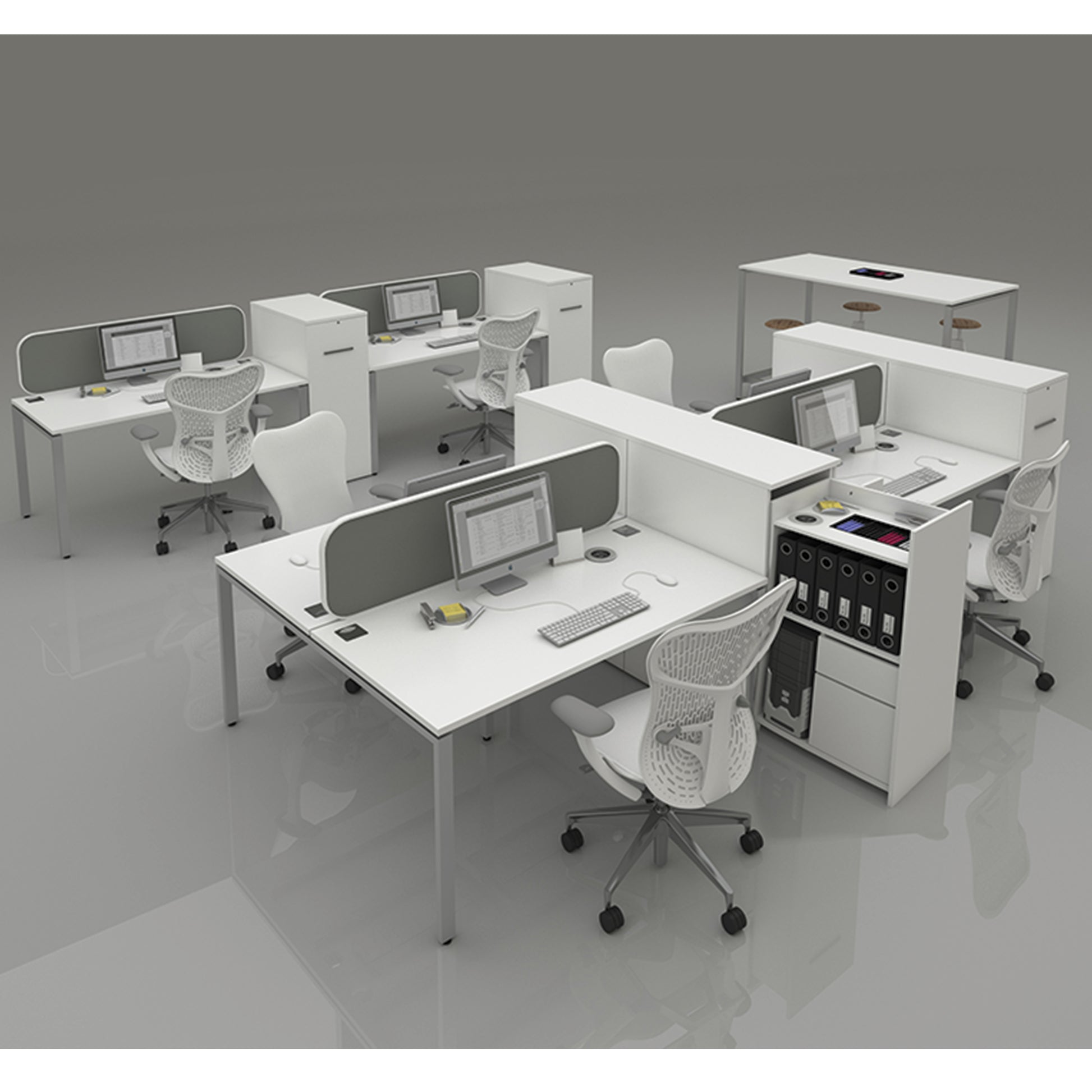 BT8SL  Dual Desk Work Stations IX