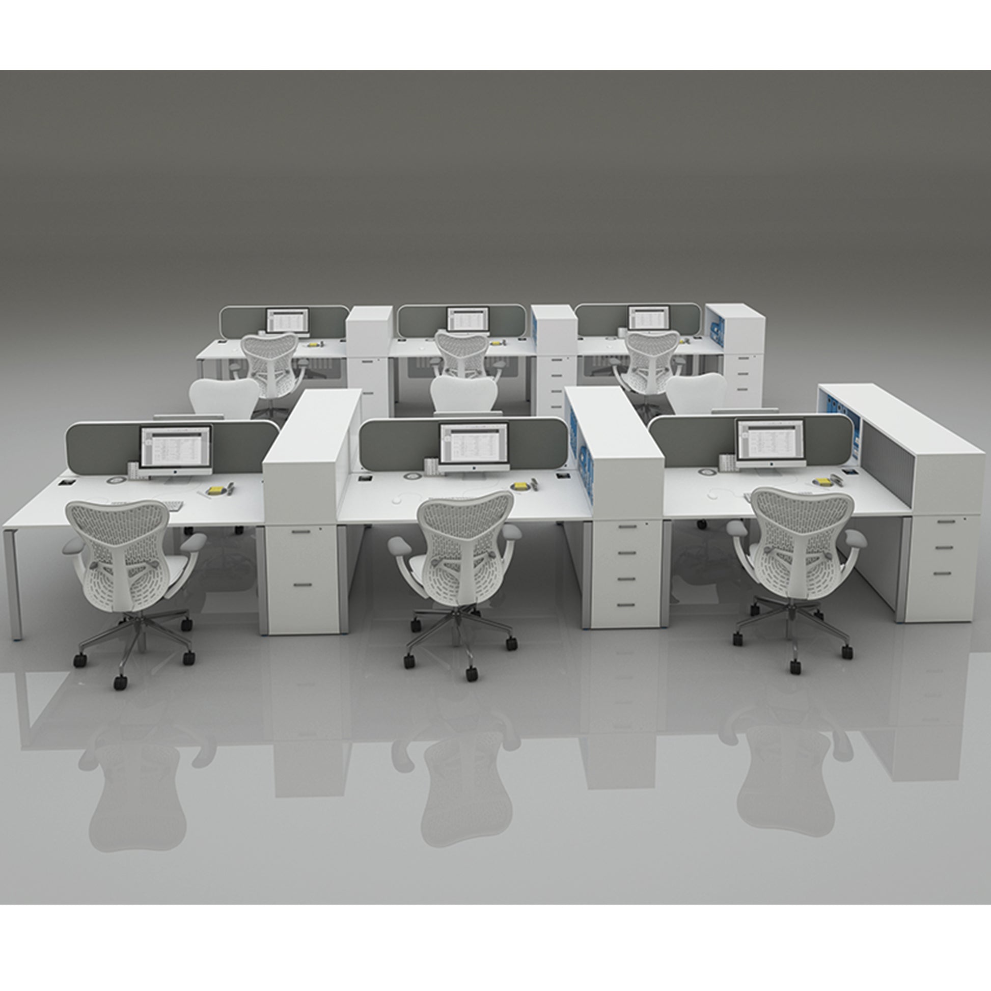BT8SL  Dual Desk Work Stations IX